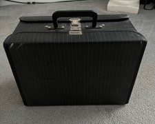 Vintage Brown Double Sided Cassette Tape Storage Carrying Case Holds 40 Ea Side