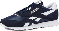 Reebok Classic Nylon Mens Sneakers Tennis Shoes, Vector Navy/Footwear White/Foot