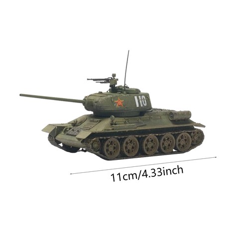 1:72 Russian T34 Assembly Tank Model Wheeled Vehicle Model Ornament Desk Decor - Picture 2 of 7
