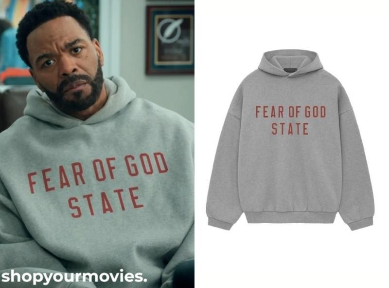 RELATIONSHIP GOALS: JARRETT’S GREY FEAR OF GOD STATE FLEECE HOODIE SWEATSHIRT