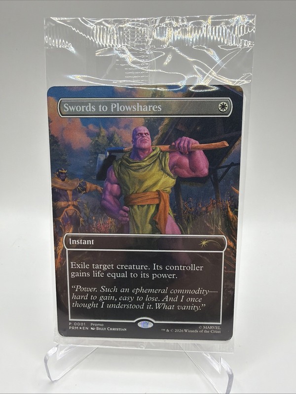 🔥Swords to Plowshares - Foil - MTG Magic the Gathering (PSA Promo) (Sealed)🔥
