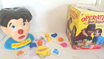 Milton Bradley Operation Brain Surgery Talking Electronic Game Missing 1 Piece