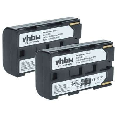 2x Akku für Canon Vistura XL1S XL1 XL2 XM2 XM1 XV1 XH G1 XH A1 1300mAh 7,2V