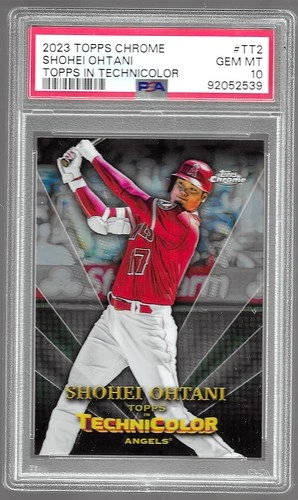 2023 Topps Chrome Technicolor Shohei Ohtani #TT2 (2018 Original) PSA 10 - 252B