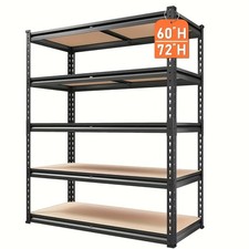 Heavy Duty 5-Tier Metal Shelving Unit 2000LBS Capacity Adjustable Storage Rack