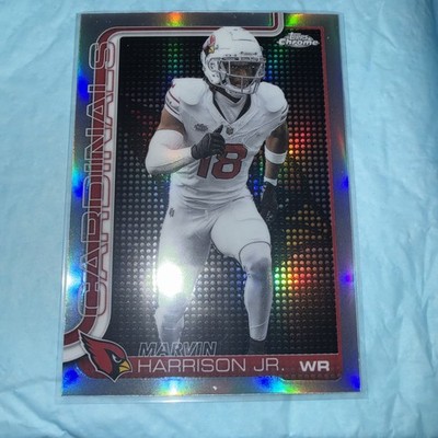 2025 topps chrome lightboard logo variation Football Marvin Harrison Jr