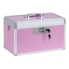 14 Medicine Lock Box, First Aid Safe Medication Storage Box,Aluminum Daily Me...