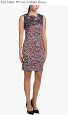 Elie Tahari Womens Size 2 Blake Floral Lace Embroidered Mini Dress