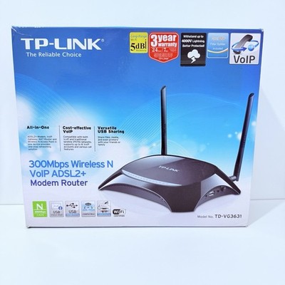 TP-Link TD-W8968 Wireless N USB ADSL2+ Modem Router 300Mbps 