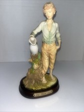 The Mirella Collection Ragazzo con Brocca Acqua 10” DaVinci Collection base legno