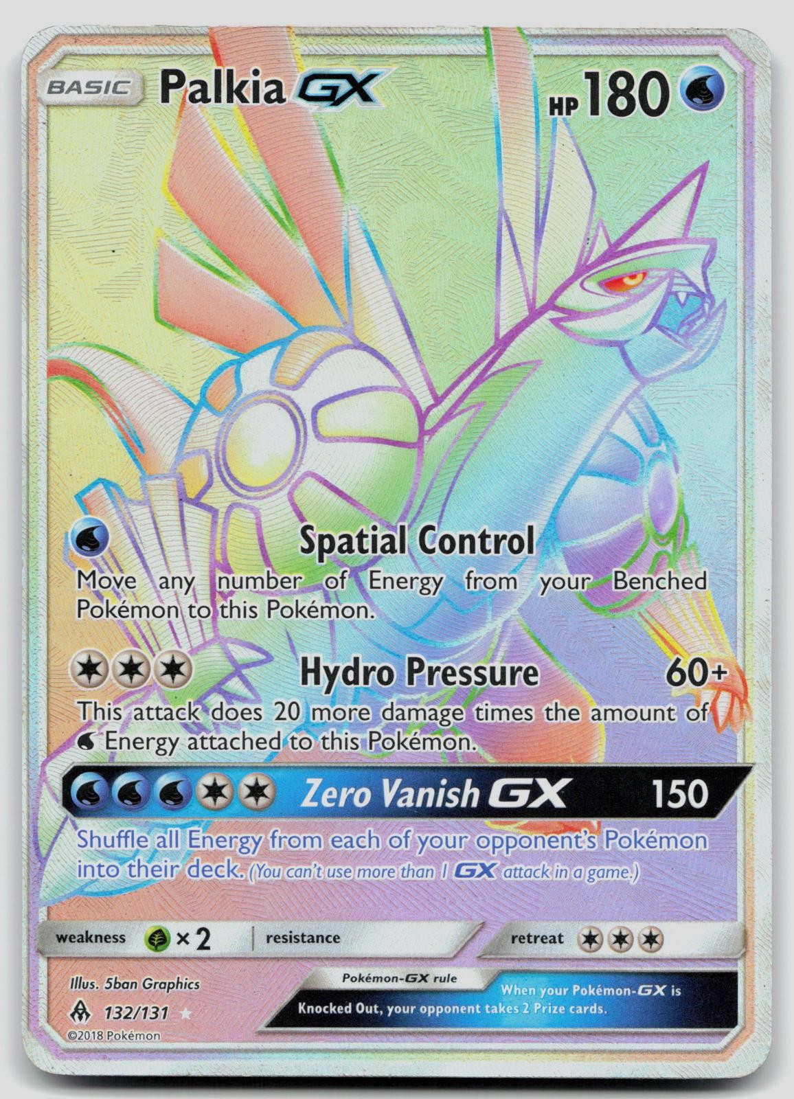 Palkia GX 132/131 Forbidden Light Pokemon MP