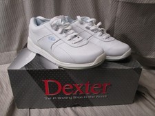 Dexter Raquel III Bowling Shoes White Blue with Slide-Rite  Women's Size 6