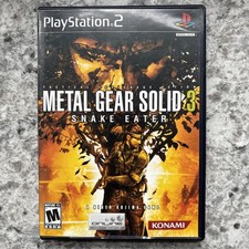 Metal Gear Solid 3 Snake Eater PS2 PlayStation 2 CIB Complete Black Label VG+