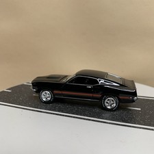 Greenlight 1969 Ford Mustang Fastback Coupe Black w/Red Stripe & BF Goodrich NM