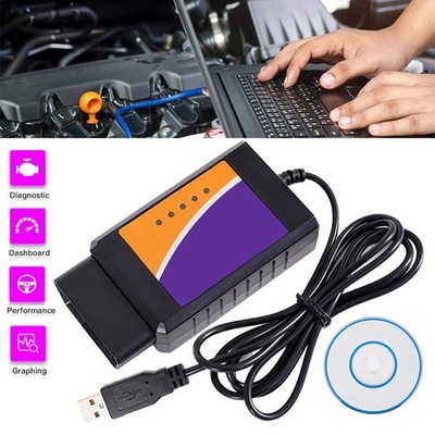 OBD2 ELM327 Bluetooth/USB Diagnosegerät Auto IOS/Android-V2.1 Tester Scanner