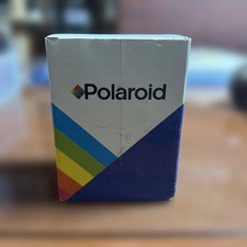 Polaroid Instant Film Camera Black in Box Colorful Triangle Package Design Japan