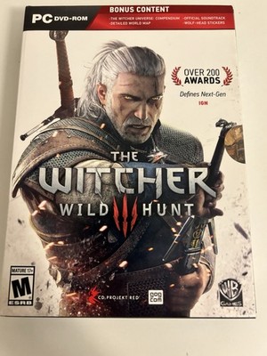 The Witcher 3 Wild Hunt PC DVD-ROM Game Of The Year 4-Disc Set Video Game