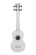 Kala KA-WMT-CL-S Waterman Soprano Ukulele, Transparent Frosted Glass