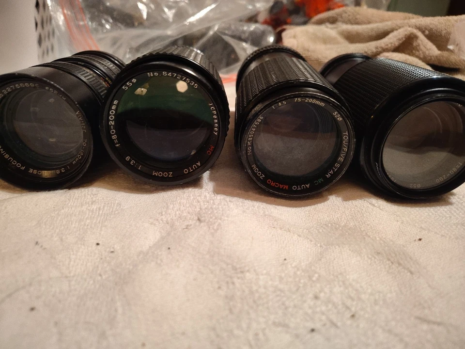 Vintage Lot Of 4 Camera Lenses  Excellent Condition - Image 2 of 4