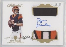 2019 Panini Flawless Rookie 19/25 Ryan Finley #DPA-RF Dual Patch Auto x5u