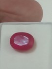 NATURAL EARTH MINED GGL CERTIFIED GEM TESTED HEATED OVAL RED RUBY 6.53 CTS. — photo 4
