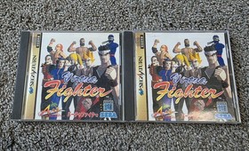 Sega Saturn Stunner Light Gun & Arcade Fighting Controller W/ Japanese Game Lot