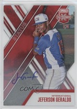 2017 Elite Extra Edition Status Red Die-Cut 5/75 Jeferson Geraldo #169 Auto 0yr8