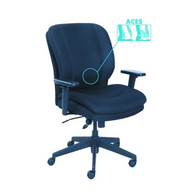 SertaPedic Cosset Ergonomic Task Chair, 275lbs, Gray 48967B