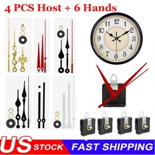 4PCS Wall Quartz Clock Movement Mechanism Replacement Repair Tool Parts DIY Kit