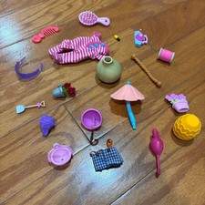 BARBIE BUNDLE Children's Girl Family Garden Doll Accessories Pocket Mini Lot Set