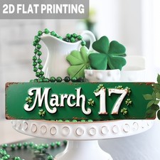 2D Vintage St. Patrick's Day Metal Wall Sign Rustic Farmhouse Wall Decoration