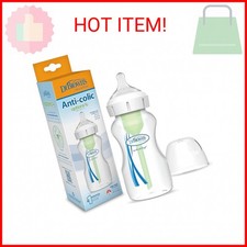 Anti-Colic Wide-Neck Baby Bottle, 9 oz/270 mL, Natural Flow Options