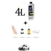 Hoffcar Set Service 4 Filter Und 4L ÖL FüR Fiat Fiorino 1.3 Multijet 59Kw Von