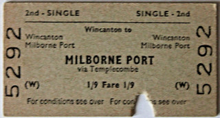 B.R.B. WINCANTON to MILBORNE PORT