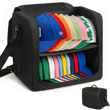 Baseball Cap Organizer Carrier, Large Hat Storage Bag for Traveling Moving, P...