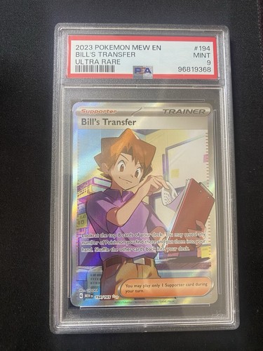 Bill's Transfer graded PSA 9 for sale on eBay
