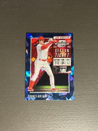 2019 Chronicles Contenders Optic Shohei Ohtani Blue Cracked Ice /99 SP #12 Prizm