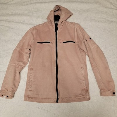 Stone Island Broken Twill Cotton Jacket Dusty Rose Color