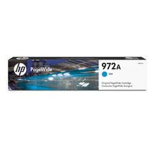 HP 972A PageWide Cyan Ink Cartridge L0R86AN Pro 452 477 552dw 577 Series