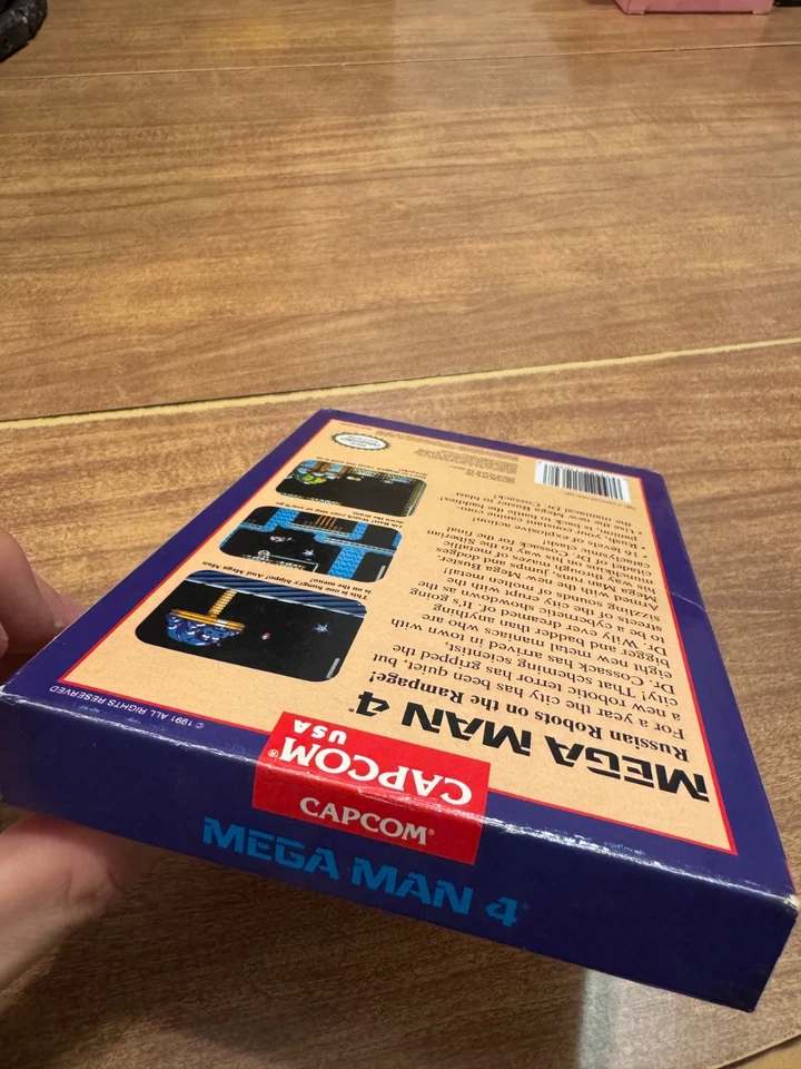 Mega Man 4 (Nintendo NES) MM MM4 CIB complete video game great shape Rockman - Image 3 of 4