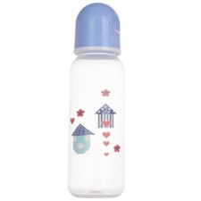 250ml Plastics Baby Bottle Cartoon Pattern for Infant Newborn Bottle Lightweight