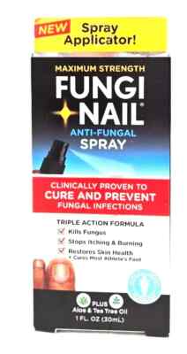Fungi Nail Anti-Fungal Spray Plus Aloe & Tea Tree Oil 1 fl oz 11/2025^ NEW