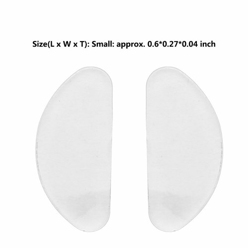 20 Pairs Soft Silicone Anti-Slip Nose Pads Grips Gaskets for Glasses Sunglasses - Bild 51 von 66