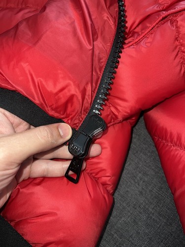 Authentic Men's Moncler Myosotis Red Quilted Down Puffer Padded Jacket Size 3,~M - Picture 18 of 21