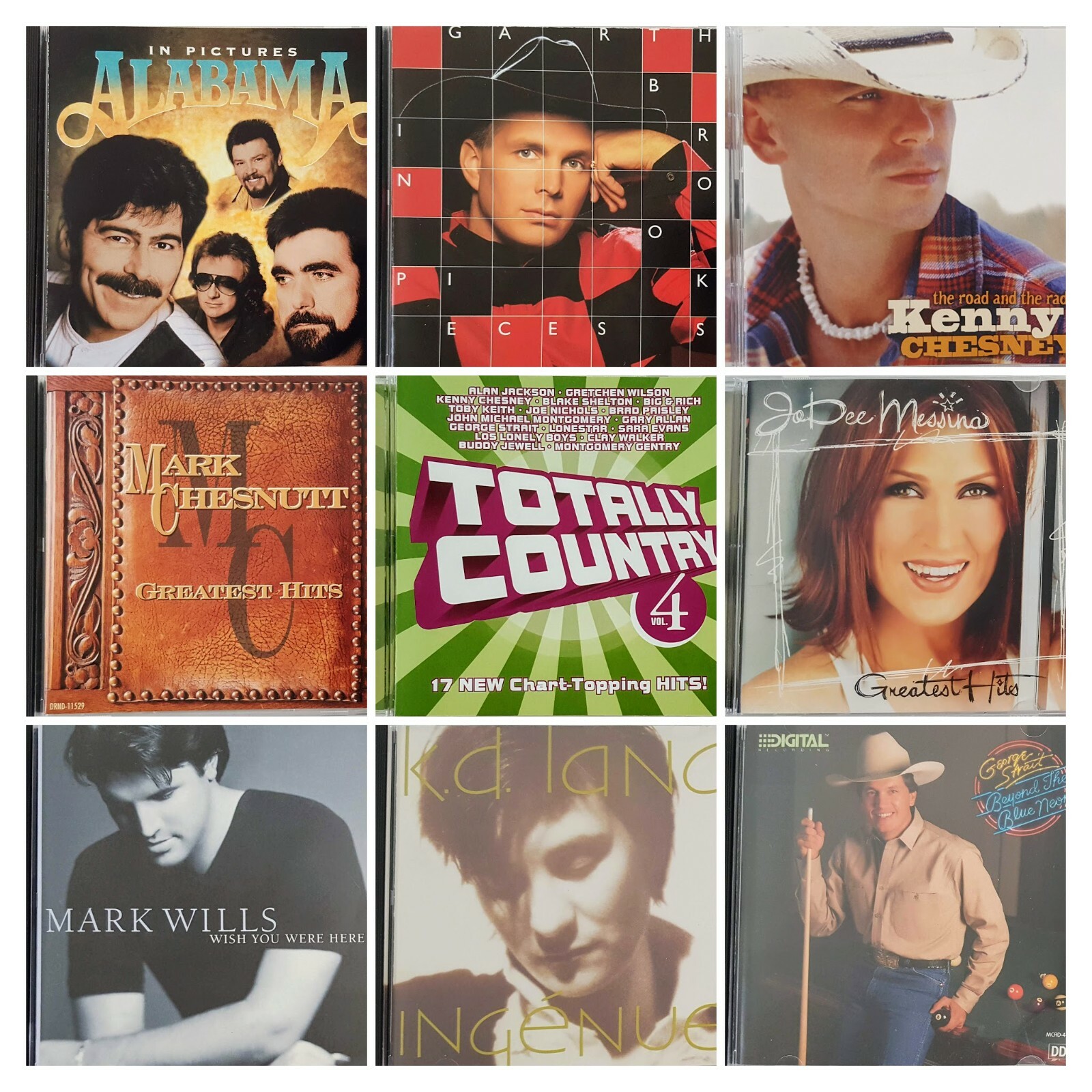 5 CD X $ 15 Lot - Folk, World, Country, Garth Brooks, Toby Keith, Alabama, More