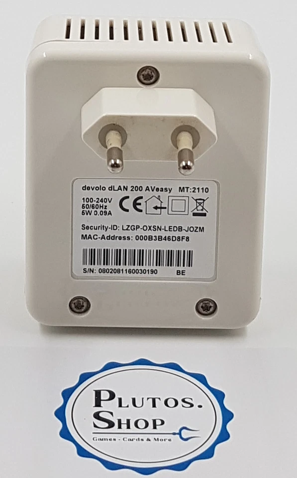 Devolo Powerline 200 AVeasy Steckdosen Netzwerk LAN 200Mbps Adapter Powerlan - Bild 2 von 2