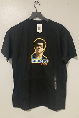 VTG Bruce Lee Shirt Street Fighter Bad Mo Fo  Movie Dragon Y2K Vintage Medium