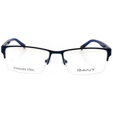 GANT GA3071 091 Matte Blue Semi Rim Metal Eyeglasses Optical Frame 57-17-145 RX