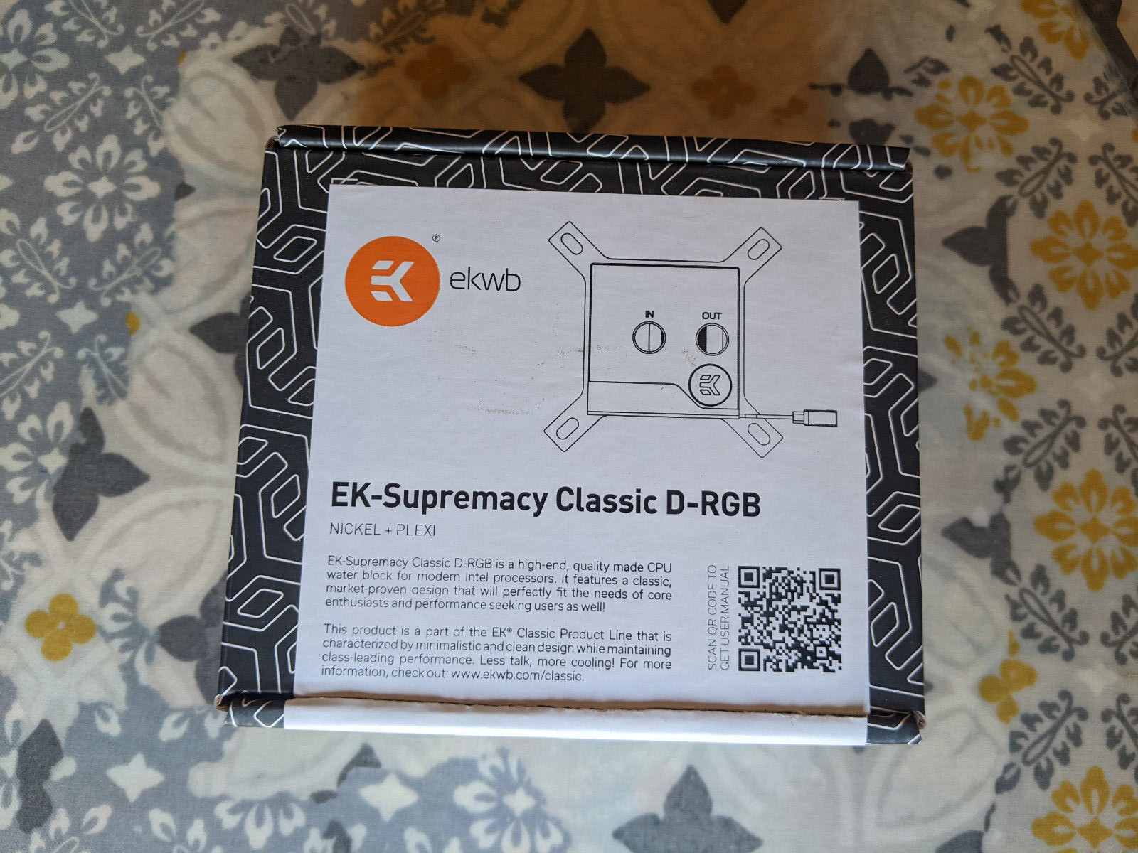 EK-Supremacy Classic D-RGB Open Box refroidisseur liquide pour l'overclocking des CPU AMD AM4