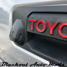RED Tailgate Handle Letter Set for Toyota Tundra 2014-2021 Precut Vinyl Overlay